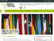 Tablet Screenshot of africa-rising.org